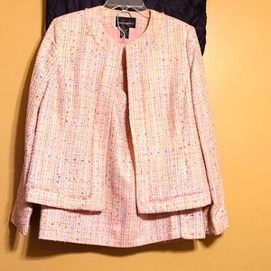 Requirements Skirt Suit size 12 Pretty in Pink..pink w colored  Channel weave